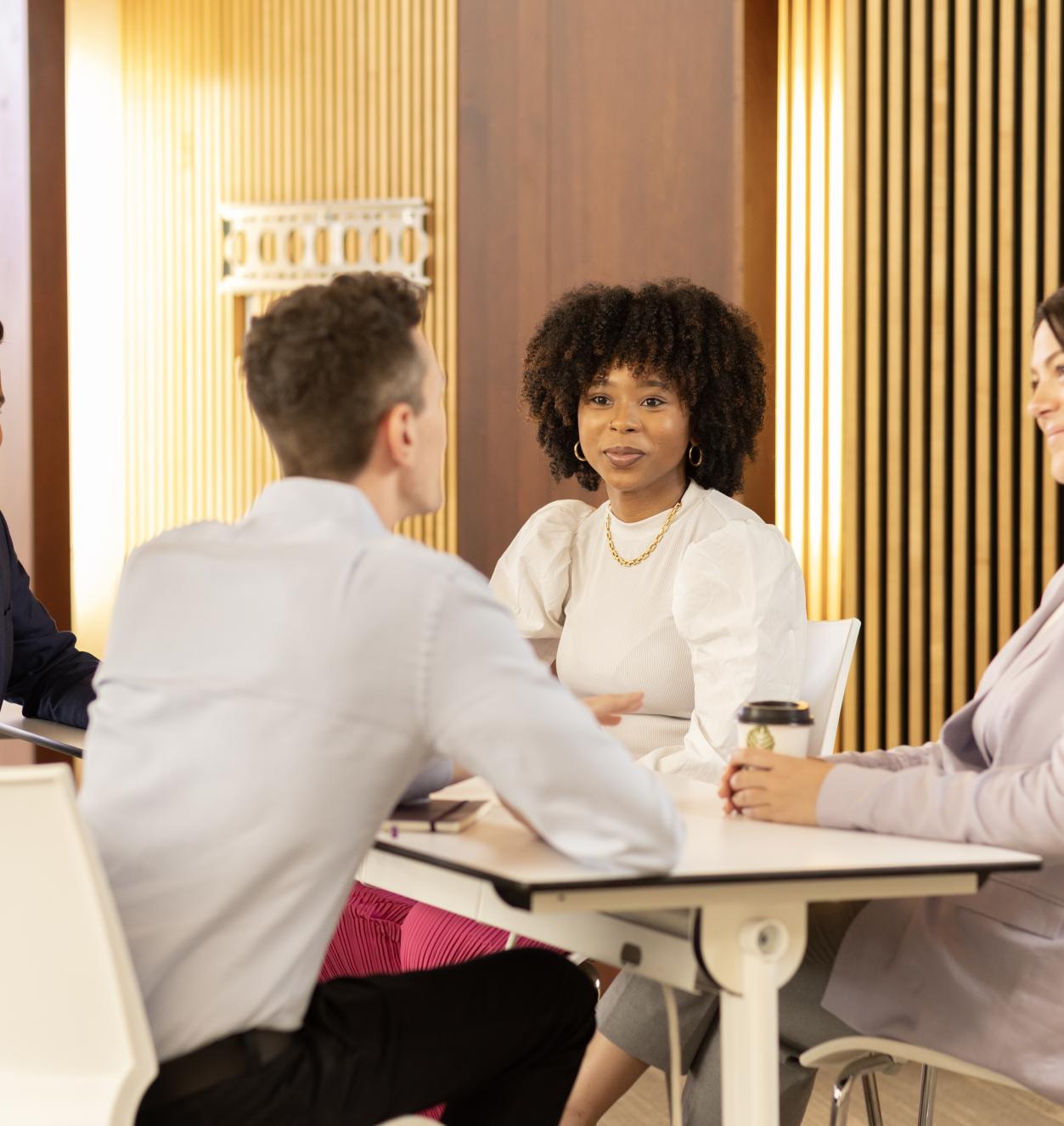 Students chat in Sosnoff