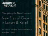 The poster for an upcoming Luxury and Retail club conference