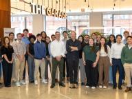 NYU Stern Undergraduate College students at The Microsoft Garage in NYC’s Soho neighborhood, down the street from NYU’s Washington Square campus. 