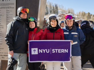 Stern 10 'Meet-and-Ski' in Vail, Colorado with Angela Korch (MBA '05)