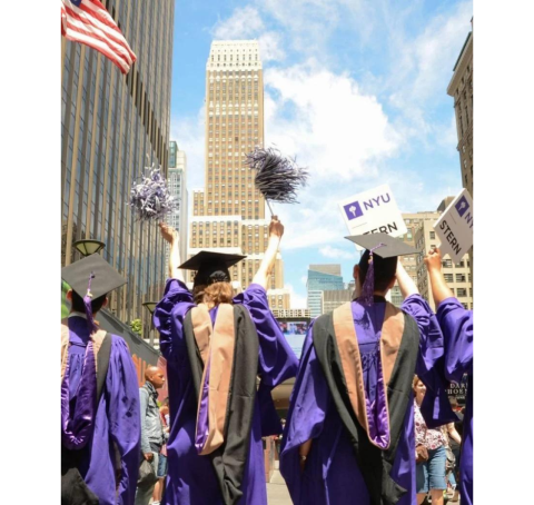 Graduates celebrating