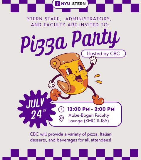 CBC Pizza Party Flyer