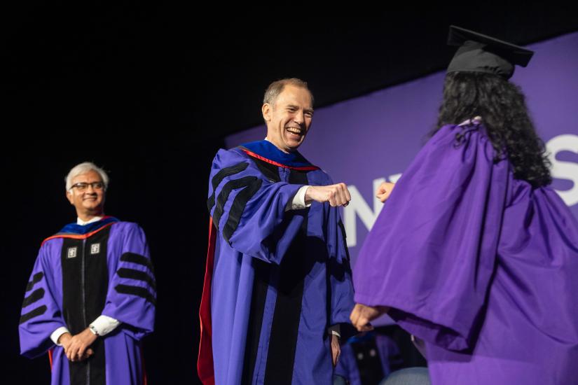 Robert Whitelaw at the Undergraduate College commencement ceremony