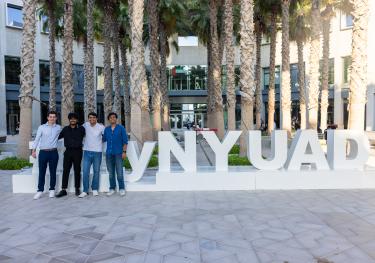 Students at NYU Abu Dhabi